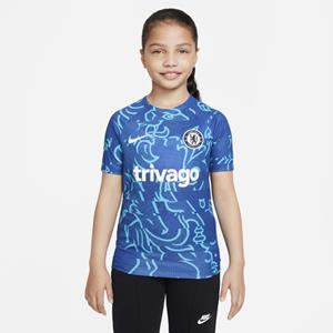 Nike Chelsea FC  warming-uptop met Dri-FIT voor kids - Blauw