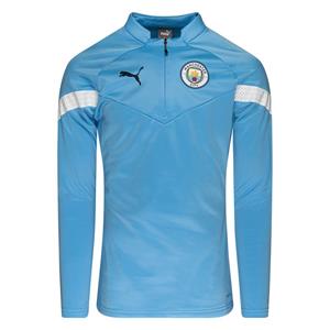 PUMA Manchester City Trainingsshirt Fleece - Blauw/Wit