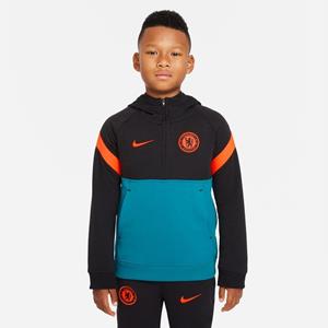 Nike Chelsea Hoodie Travel Fleece - Zwart/Blauw/Oranje Kinderen