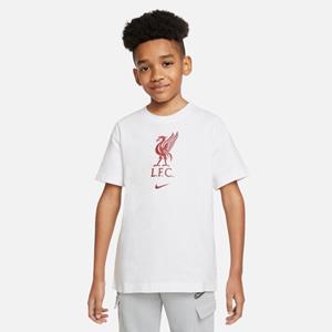 Nike Liverpool T-shirt Crest - Wit Kinderen