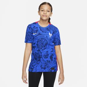 Nike FFF 2022 Vapor Match Thuis Voetbalshirt voor kids - Blauw