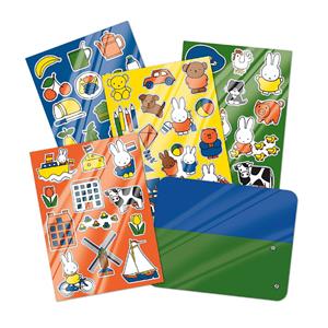 Raam/autoraam kinder stickers - 8x velletjes - In Nijntje thema