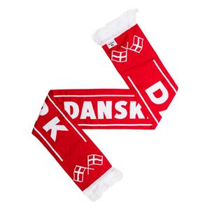Unisport Denemarken Classic Sjaal 17,5x40cm WK 2022 - Rood/Wit