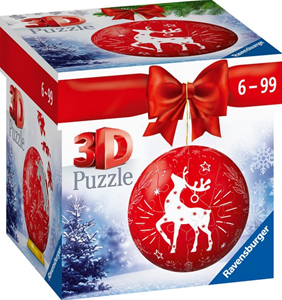 Ravensburger Verlag Puzzle-Ball Weihnachtskugel Rentier (Kinderpuzzle)