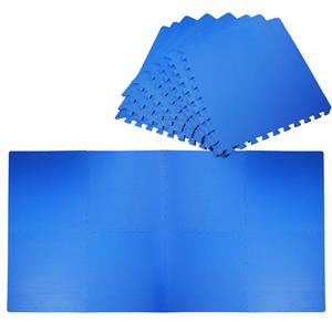 Zenzee Puzzelmat peelmat - Kruipmat - Baby - Kinderen - Eva Foam - 8 Delig - 120 X 240 Cm - Blauw