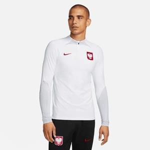 Nike Polen Trainingsshirt Dri-FIT Strike Drill WK 2022 - Wit/Grijs/Rood