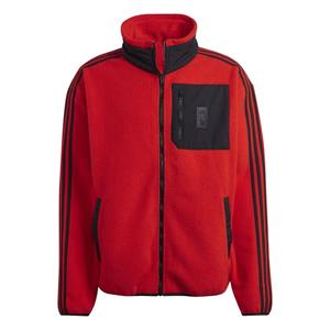 Adidas België Jas Fleece Lifestyler - Rood/Zwart