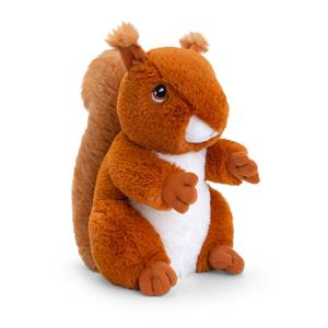 Keel Toys Pluche knuffel dier rode eekhoorn 18 cm -