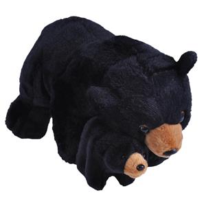 Wild Republic Pluche knuffel dieren familie zwarte beren 36 cm -