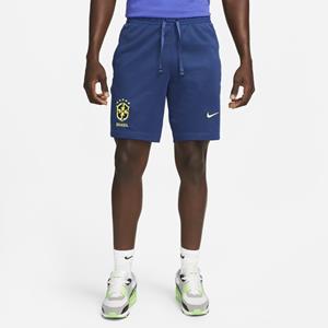 Nike Brazilië Travel Knit voetbalshorts voor heren - Blauw