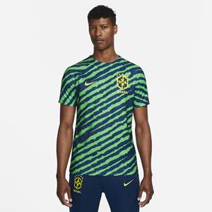 Nike Brazilië Warming-Up Shirt 2022-2023 - Groen/Navy