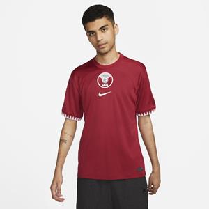 Nike Qatar 2022/23 Stadium Thuis  Dri-FIT voetbalshirt voor heren - Rood