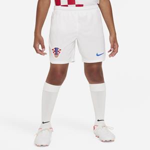 Nike Kroatië 2022/23 Stadium Thuis  Dri-FIT voetbalshorts voor kids - Wit