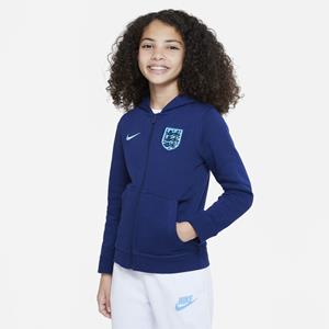 Nike Engeland Club Fleece Hoodie met rits voor kids - Blauw