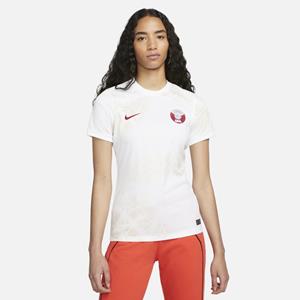 Nike Qatar 2022/23 Stadium Uit  Dri-FIT voetbalshirt voor dames - Wit