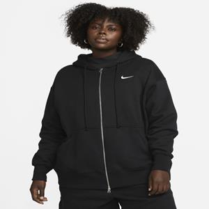 Nike Sportswear Phoenix Fleece Oversized hoodie met rits voor dames - Zwart