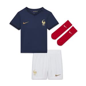 Nike Frankrijk Thuisshirt WK 2022 Baby-Kit Kinderen