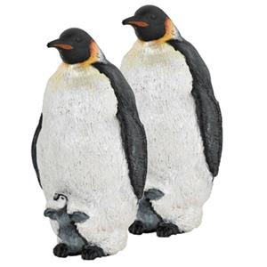 Papo Set van 3x stuks plastic speelgoed figuur keizer pinguin 4 cm -