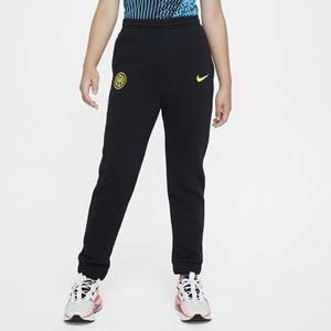 Nike Inter Milan Voetbalbroek van fleece voor kids - Zwart