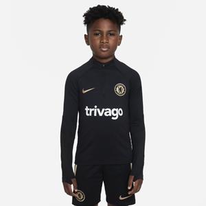 Nike Chelsea FC Strike  Dri-FIT knit voetbaltrainingstop voor kids - Zwart