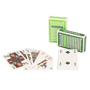 Clown Games Set Van 4x  Speelkaarten Lichtgroen En Donkergroen/plastic Kaarten - Kaartspel