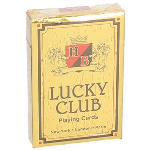 Trendoz Lucky Club Speelkaarten Rood 9 X 6 Cm - Kaartspel