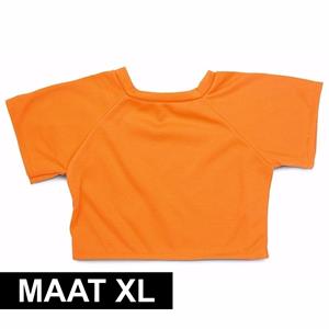 MBW Oranje shirt voor Clothies knuffeldier 22 x 20 cm -