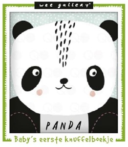 Ploegsma Wee gallery Stoffen knuffelboekje panda.