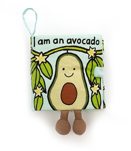 Jellycat Stoffen Boekje - I am an avocado (EN) - 16 cm