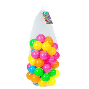 Shoppartners Kunststof Ballenbak Ballen 50x Stuks 6 Cm Neon Kleuren peelgoed Ballenbakballen Gekleurd