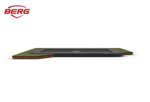 BERG Trampoline Ultim Champion - FlatGround - 500 x 300 cm - Grijs et Airflow PRO Springmat - Twinspring