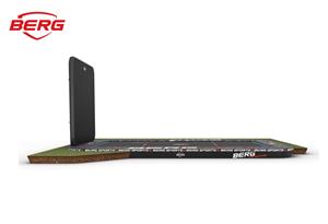 BERG Trampoline Ultim Pro Bouncer - Flatground - 500 x 300 cm et Aerowall - Zwart / Grijs - Airflow PRO Springmat