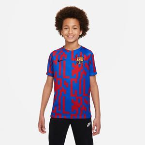 Nike Barcelona Trainingsshirt Dri-FIT Pre Match - Blauw/Navy/Rood Kinderen
