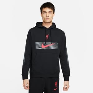Nike Liverpool Hoodie Club - Zwart/Donkerrood