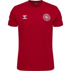 Hummel Denemarken T-shirt Fan Promo - Rood