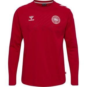 Hummel Denemarken T-shirt Fan WK 2022 - Rood Lange Mouwen