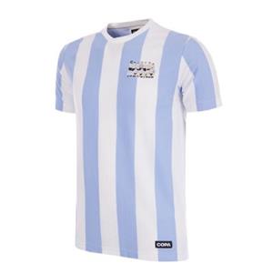Sportus.nl COPA Football - Argentinië WK Kampioen 1986 T-shirt - Wit/Blauw