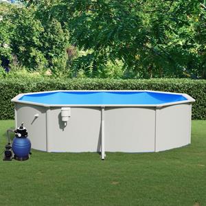 vidaXL Pool mit Sandfilterpumpe 490x360x120 cm 