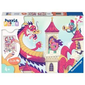 Ravensburger Puzzle & Play - Koninkrijk Van De Donuts Puzzel (2x24 stukjes)