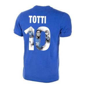 Sportus.nl Italië retro voetbalshirt 1970's + Totti 10 (Photo Style)