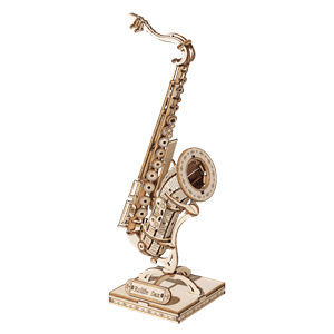 Robotime 3D Houten Puzzel Muziekinstrument Saxophone