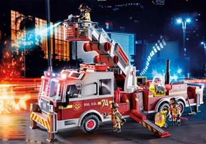 Playmobil Brandweerwagen: US Tower Ladder