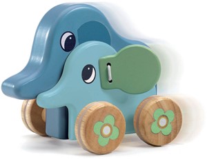 Djeco Push Toy Pitising Elefants