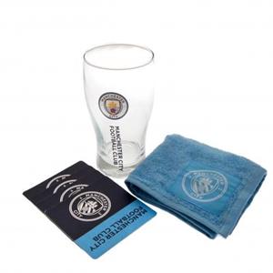 Taylors Football Souvenirs Manchester City Mini Bar Set - Blauw