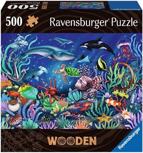 Ravensburger Houten Puzzel - Onder De Zee (500 stukjes)