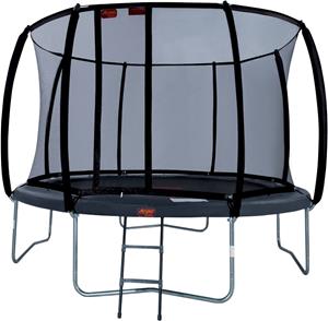 Avyna Pro-Line trampoline met net en ladder - Ø365 cm - Grijs