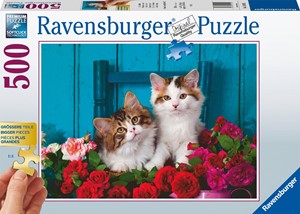 Ravensburger Verlag Ravensburger Puzzle - Katzenbabys - Gold Edition 500 Teile