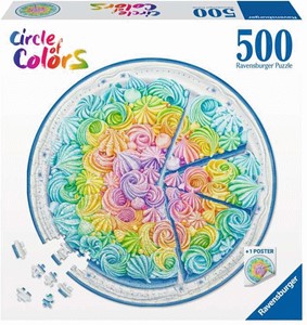 Round Puzzle - Rainbow Cake (500 Stukjes)