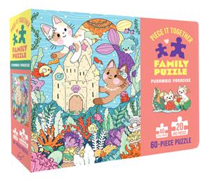 chroniclebooks Piece It Together Family Puzzle: Purrmaid Paradise -   (ISBN: 9781452174648)