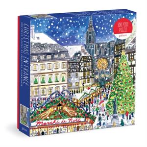 Galison Michael Storrings Christmas in France 500 Piece Puzzle